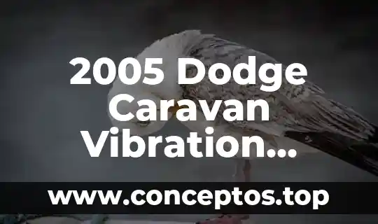 Que es es un animal endemico 3 2005 Dodge Caravan Vibration Damper que es