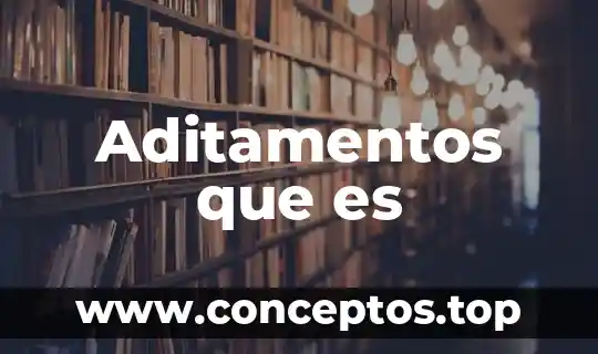 Aditamentos que es