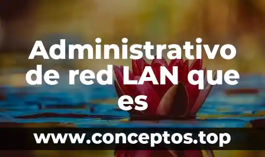 Administrativo de red LAN que es