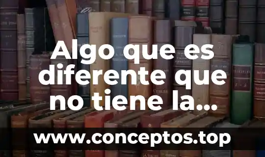 Algo que es diferente que no tiene la mujer