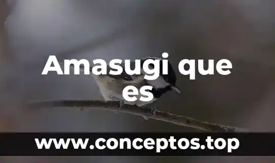 A que es acorde 8 Amasugi que es