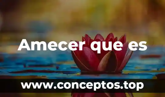 Amecer que es