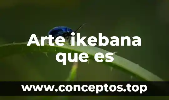 Arte ikebana que es