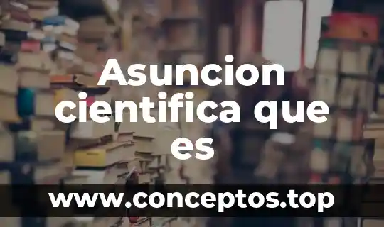 Asuncion cientifica que es