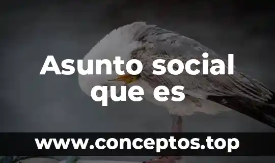 Que es social espace today 8 Asunto social que es