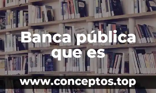 Que es la opinion publica para ti 5 Banca pública que es