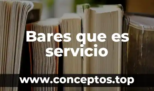 Que es un servicio de peaje 5 Bares que es servicio