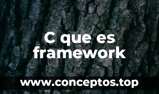 Que es un comando en c 4 C que es framework
