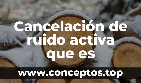 Que es analisis señal ruido 5 Cancelación de ruido activa que es