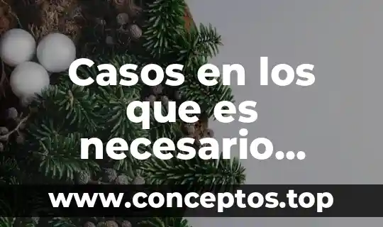 Casos en los que es necesario donar