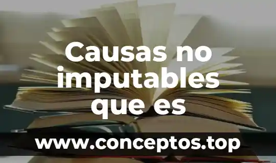 Causas no imputables que es