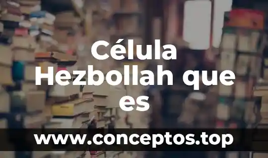 En la célula animal qué es el núcleo 8 Célula Hezbollah que es