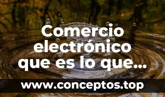 Comercio electrónico que es lo que viene en el futuro