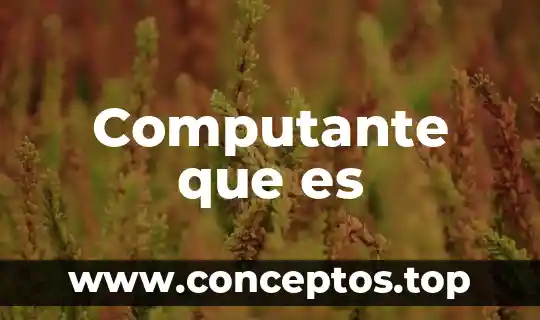 Computante que es