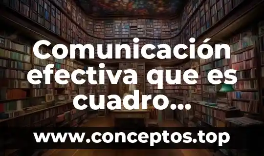 Cuadro latino que es 3 Comunicación efectiva que es cuadro sinóptico