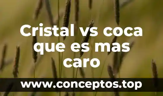 Cristal vs coca que es mas caro