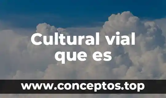 Cultural vial que es