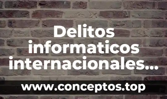 Delitos informaticos internacionales que es