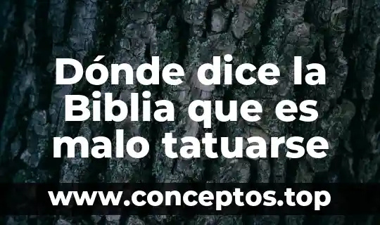 Libros donde venga que es una técnica y sus tipos 5 Dónde dice la Biblia que es malo tatuarse
