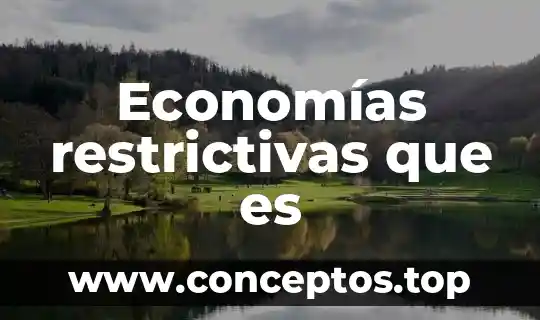 Economías restrictivas que es
