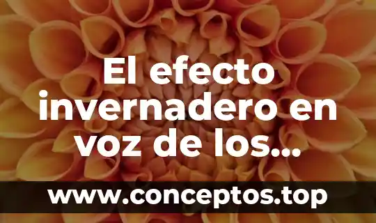 El efecto invernadero en voz de los expertos