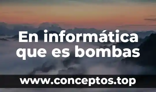 Que es bocamanga en bombas de agua 3 En informática que es bombas