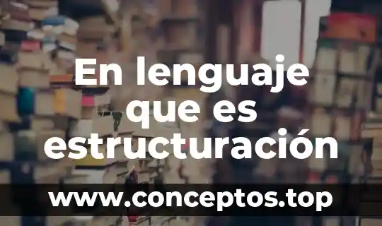 Que es el lenguaje lirismo 3 En lenguaje que es estructuración