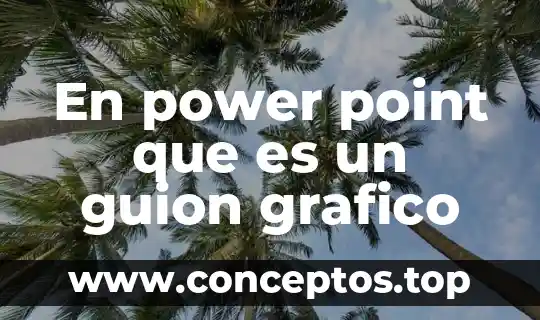 En power point que es un guion grafico