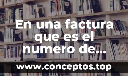 Qué es el número faltante 7 En una factura que es el numero de registro