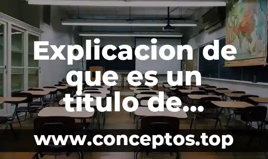 Explicacion de que es un titulo de credito
