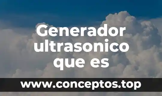 Que es es un animal endemico 6 Generador ultrasonico que es