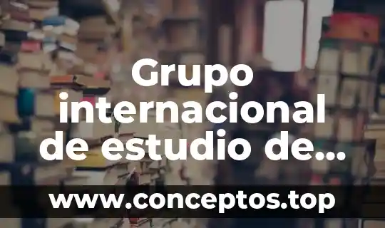 Grupo internacional de estudio de plomo y zinc que es
