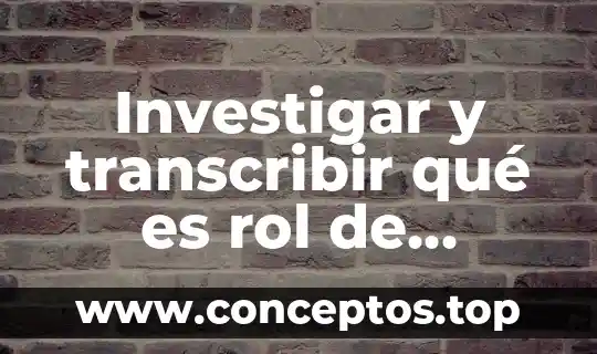 Qué es el género y número gramatical 3 Investigar y transcribir qué es rol de género