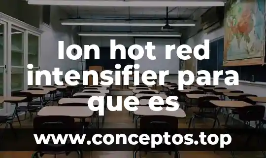 Ion hot red intensifier para que es