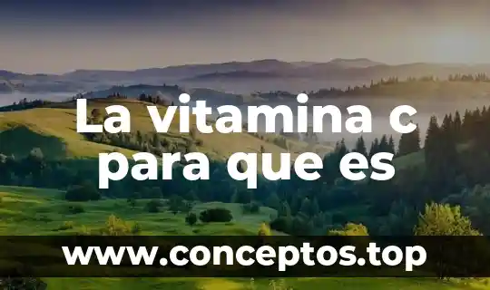 Que es un comando en c 6 La vitamina c para que es