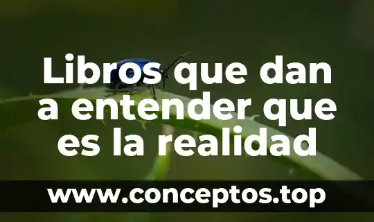 Libros que dan a entender que es la realidad