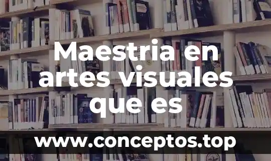 En artes visuales que es un formato 7 Maestria en artes visuales que es