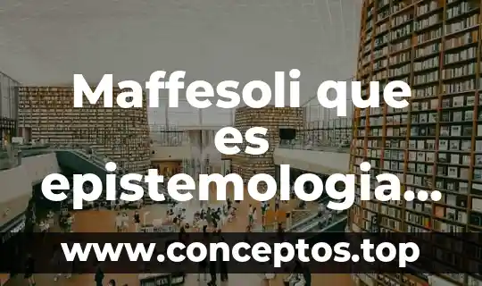 Que es un logotipo libros 3 Maffesoli que es epistemologia libros