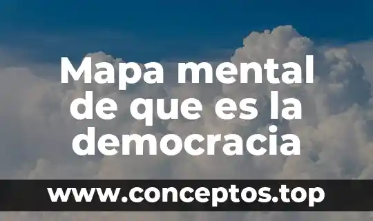 Mapa mental de que es la democracia