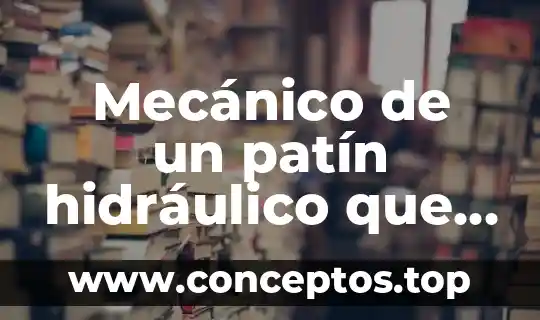 Mecánico de un patín hidráulico que es
