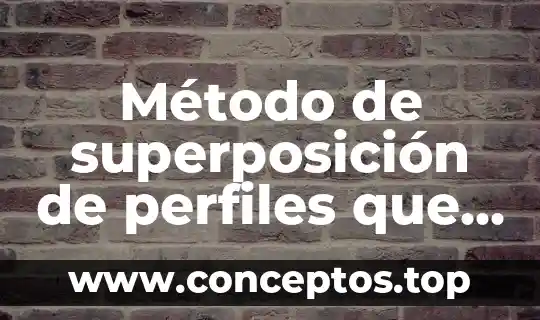 Libro donde enseña que es el método de interpretación teilogico 4 Método de superposición de perfiles que es