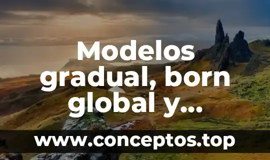 Modelos gradual, born global y electrónicos: ¿qué son y cómo se diferencian?