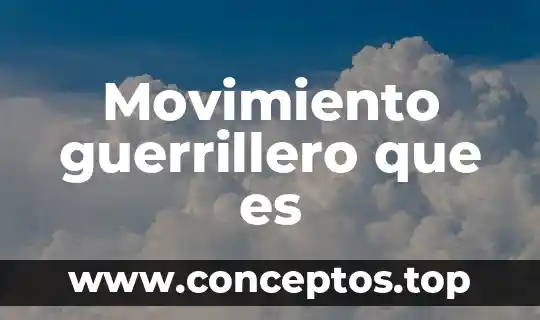 Movimiento guerrillero que es