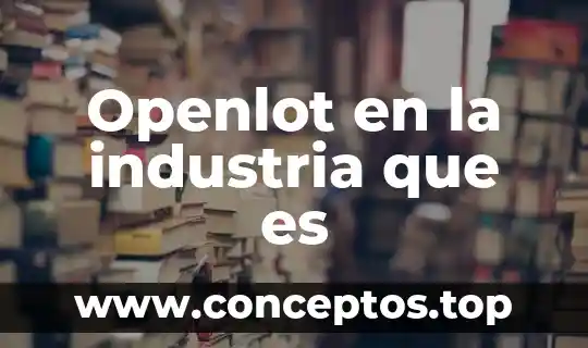 Openlot en la industria que es