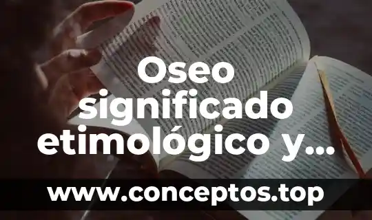 El significado etimológico de la palabra metalingüística 7 Oseo significado etimológico y que es