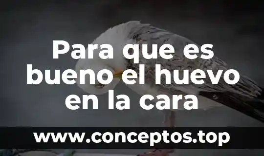 Para que es bueno el huevo en la cara
