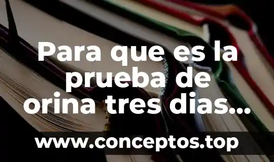 Qué es una prueba de embarazo via orina 4 Para que es la prueba de orina tres dias seguidos
