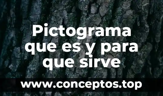 Pictograma que es y para que sirve