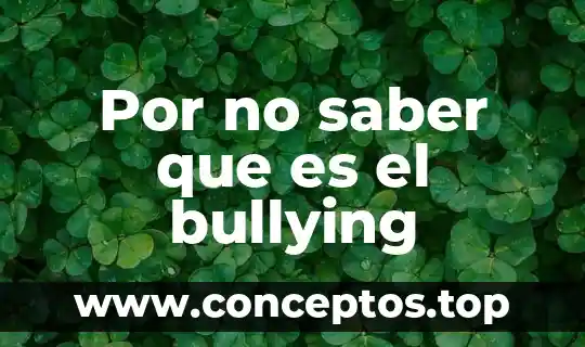 Por que es importante saber del metabolismo humano yahoo 4 Por no saber que es el bullying
