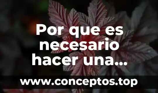 Por que es necesario hacer una planeacion